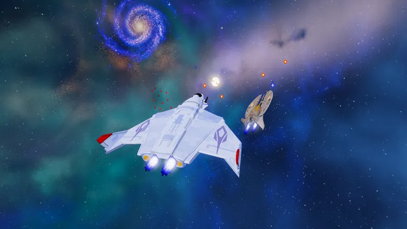 A Hornet and a Dralthi in a turning fight